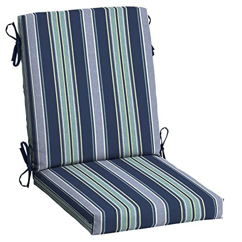 ARDEN Outdoor Dining Chair Cushion 20 x 20 in Weather-Proof Fade Resistant Sapphire Blue J523