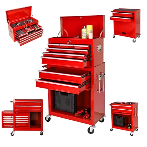 5-Drawer Rolling Tool Chest with Brake Casters, Black E95317