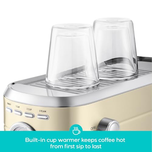 CASABREWS CM5418 Espresso Machine 20 Bar, Compact Espresso Maker with Milk Frother, Stainless Steel, Silver K680