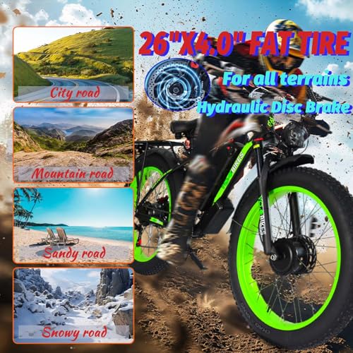 2000W Electric Bike Adults 48V 20AH Fat Tire Mountain E-Bike Z562729