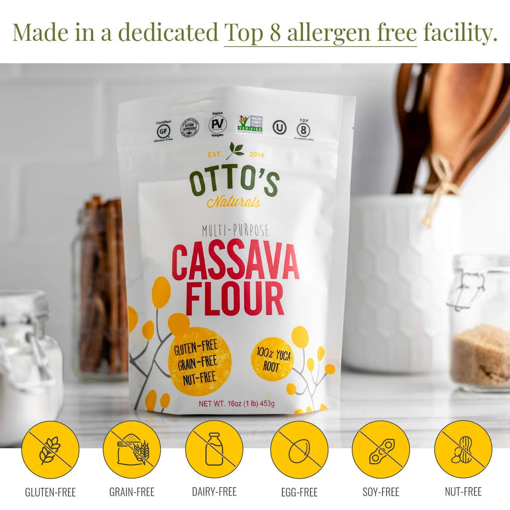 Otto's Naturals 2lb Cassava Flour, Grain-Free Baking Substitute R1071