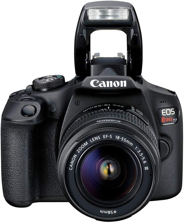 Canon EOS Rebel T7 DSLR Camera with 18-55mm Lens Bundle (Renewed) S883122