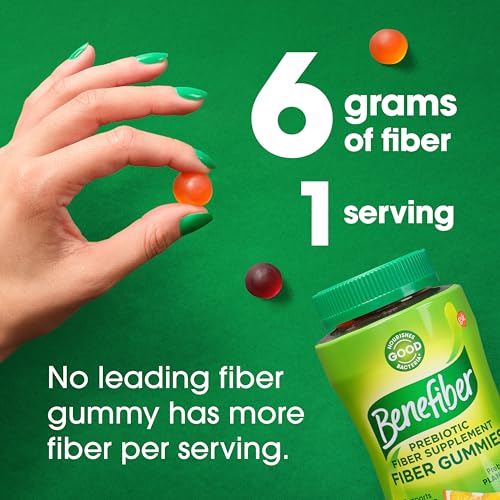 Benefiber Prebiotic Fiber Supplement Gummies, Assorted Fruit Flavor, 81 Count S747808