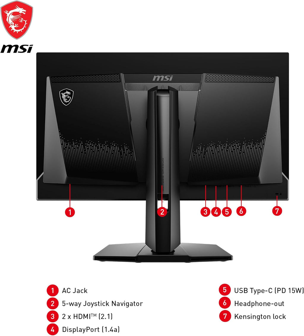 MSI MAG 271QPX QD-OLED 27" OLED Gaming Monitor, QHD 360Hz P9350