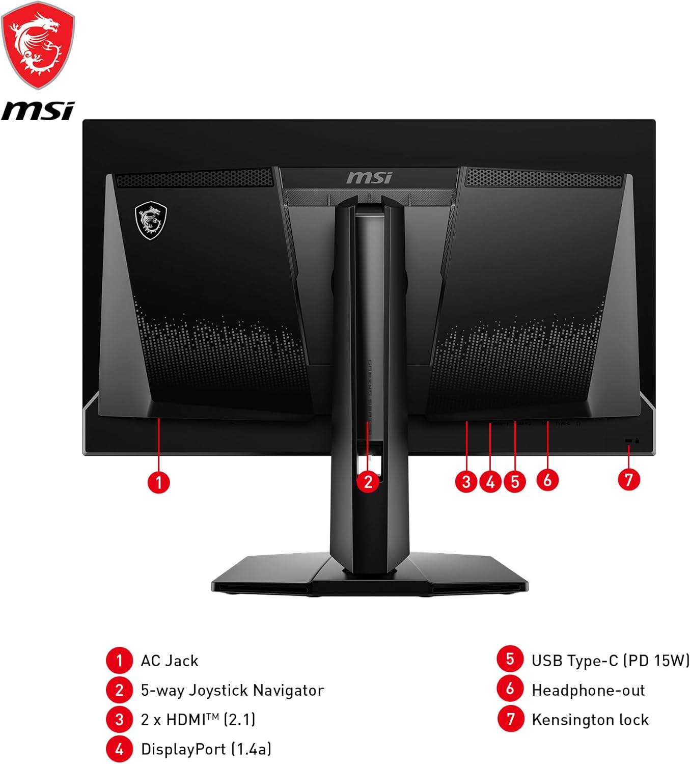 MSI MAG 271QPX QD-OLED 27" OLED Gaming Monitor, QHD 360Hz P9350