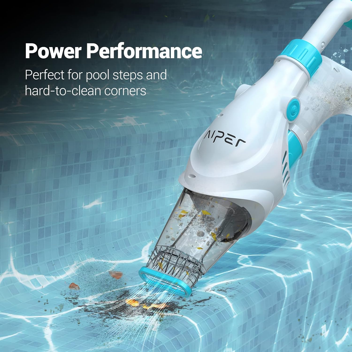 AIPER Pilot H1 Cordless Handheld Pool Vacuum for Above Ground & Inground Pools G1312