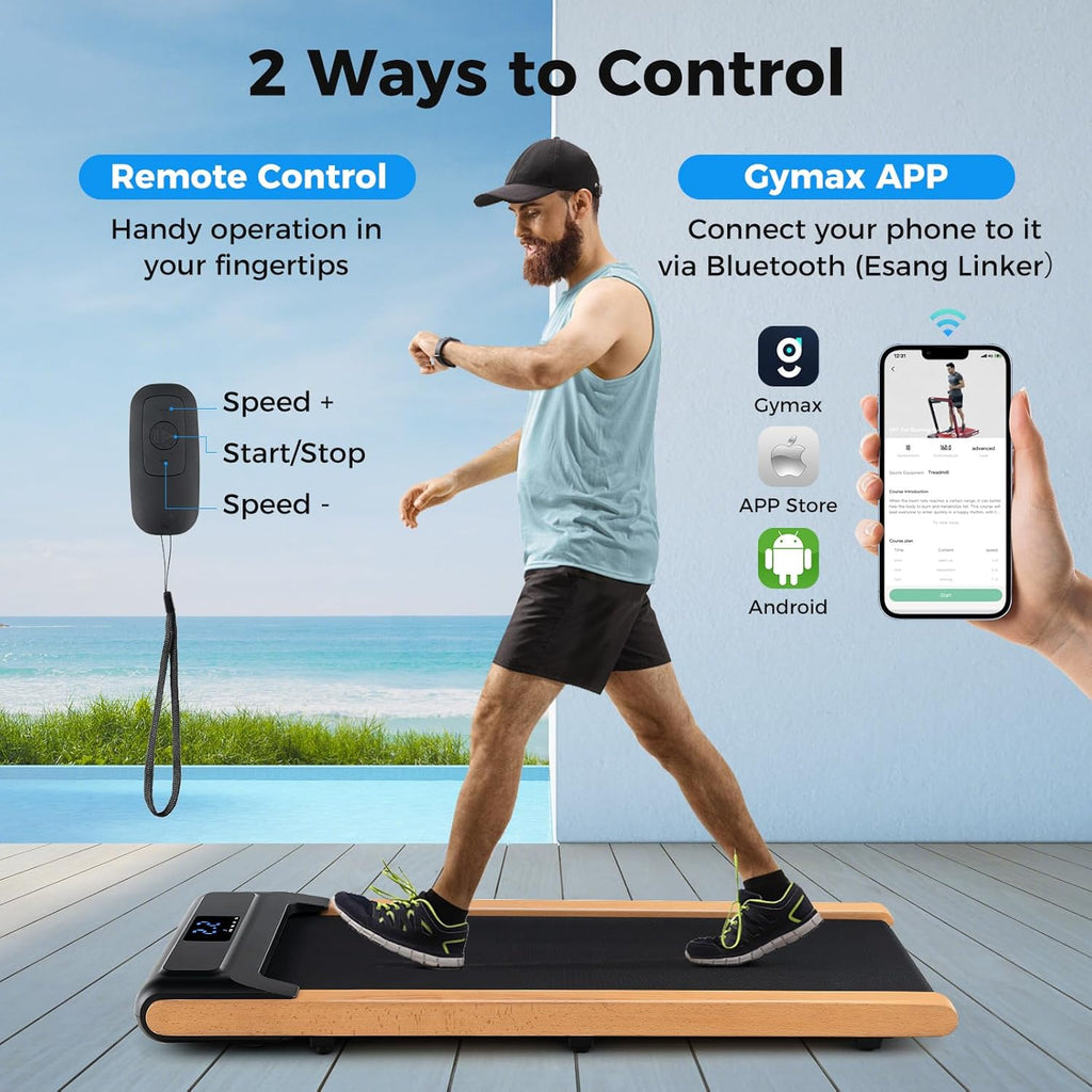 Goplus Walking Pad, Under Desk Treadmill with Remote Control and LED Display H397889