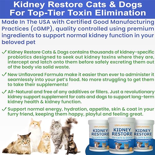 Kidney Restore Unflavored Supplement for Cats & Dogs A805