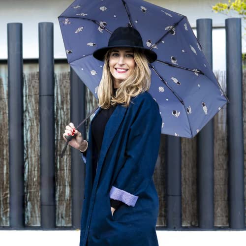 LLanxiry Compact Travel Umbrella Windproof Waterproof B355