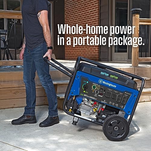 Westinghouse 12500 Watt Dual Fuel Portable Generator, Remote Electric Start A53997