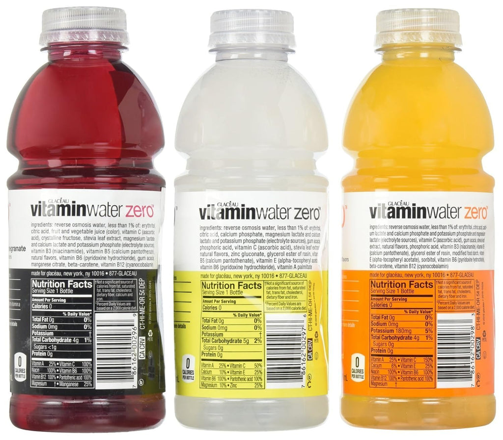 Glaceau Vitamin Water Zero Variety Pack, 20 Fl Oz (Pack of 20) A163