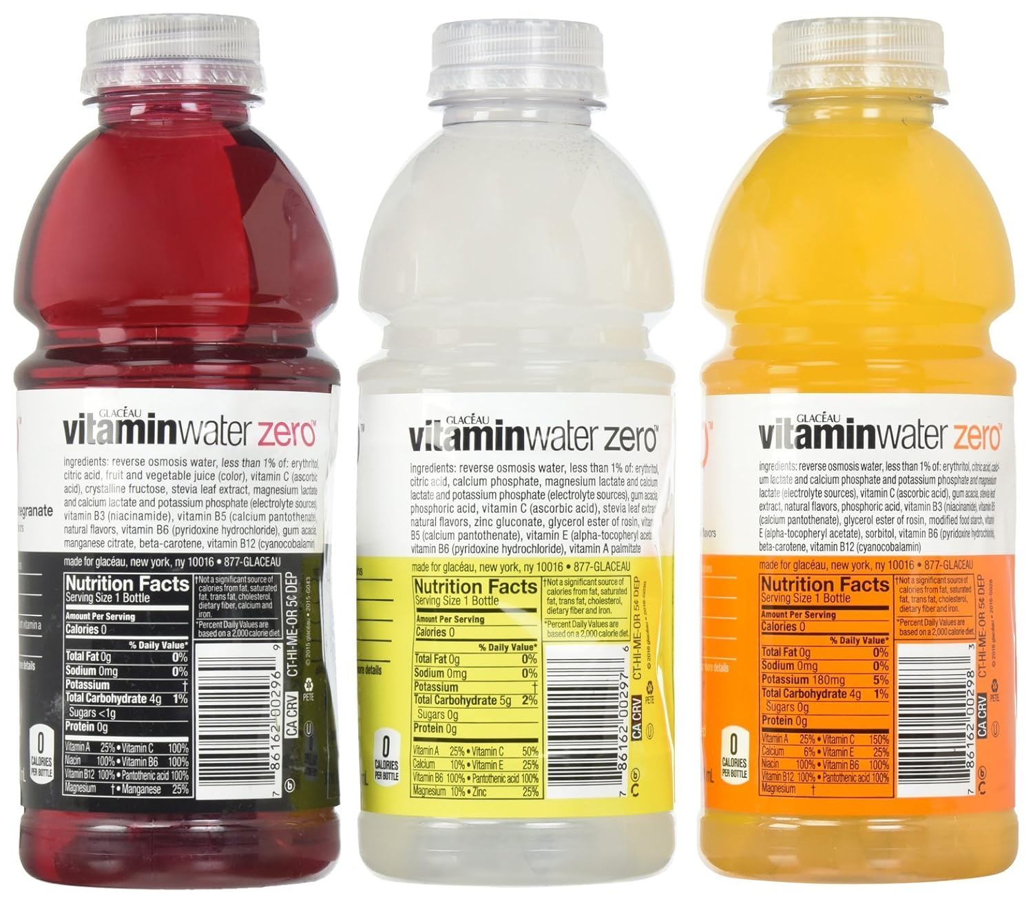 Glaceau Vitamin Water Zero Variety Pack, 20 Fl Oz (Pack of 20) A163