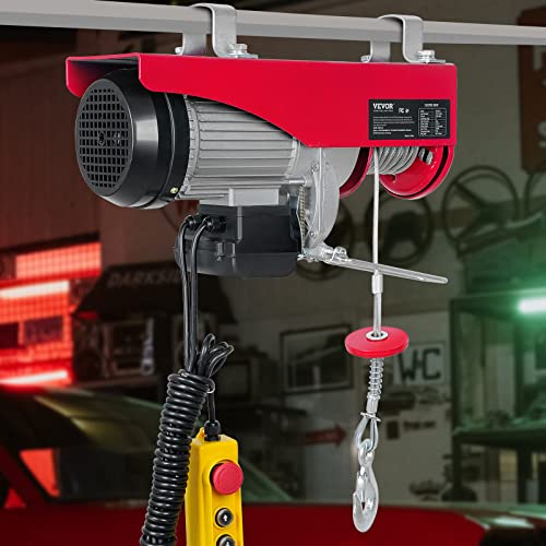 VEVOR Electric Hoist 440LBS 110V with Remote Control and Slings K2767