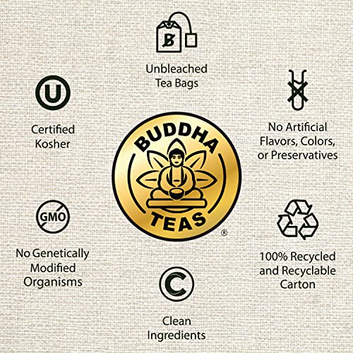 Buddha Teas Organic Yerba Mate Tea, 18 Bleach-Free Tea Bags Y859815