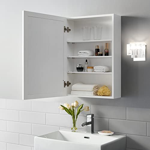 Crosley Furniture Savannah Wall Mounted Medicine Cabinet, White G910