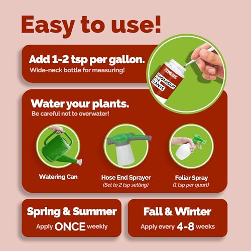 Magnesium Fertilizer for Plants, Liquid Plant Food 32 oz I329