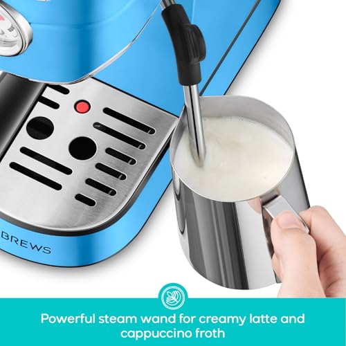 CASABREWS CM5418 Espresso Machine 20 Bar, Compact Espresso Maker with Milk Frother, Stainless Steel, Silver K680