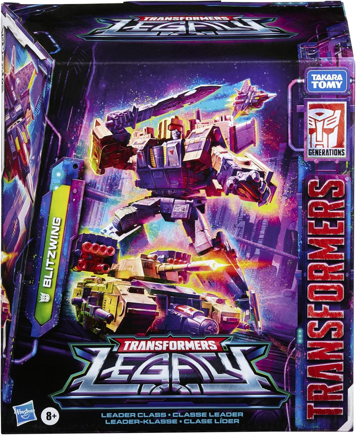 Transformers Generations Legacy Leader Blitzwing Triple Changer Action Figure 7-inch C747783