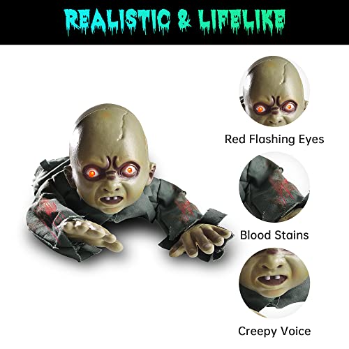 AW Halloween Prop Zombie Groundbreaker with Sound & LED Eyes Z407