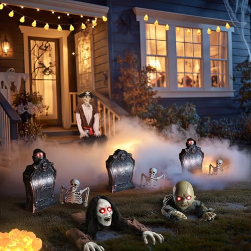 AW Halloween Prop Zombie Groundbreaker with Sound & LED Eyes Z407
