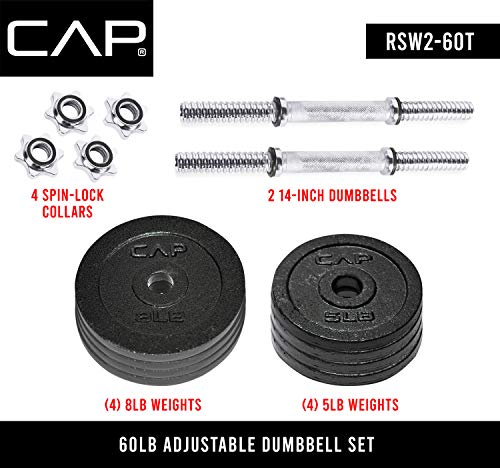 CAP Barbell Adjustable Dumbbell Weight Set V554