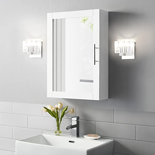 Crosley Furniture Savannah Wall Mounted Medicine Cabinet, White G910