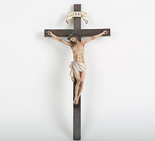 BC Catholic Crucifix Wall Cross 24" H Jesus Christ Indoor Home Decor Q2061