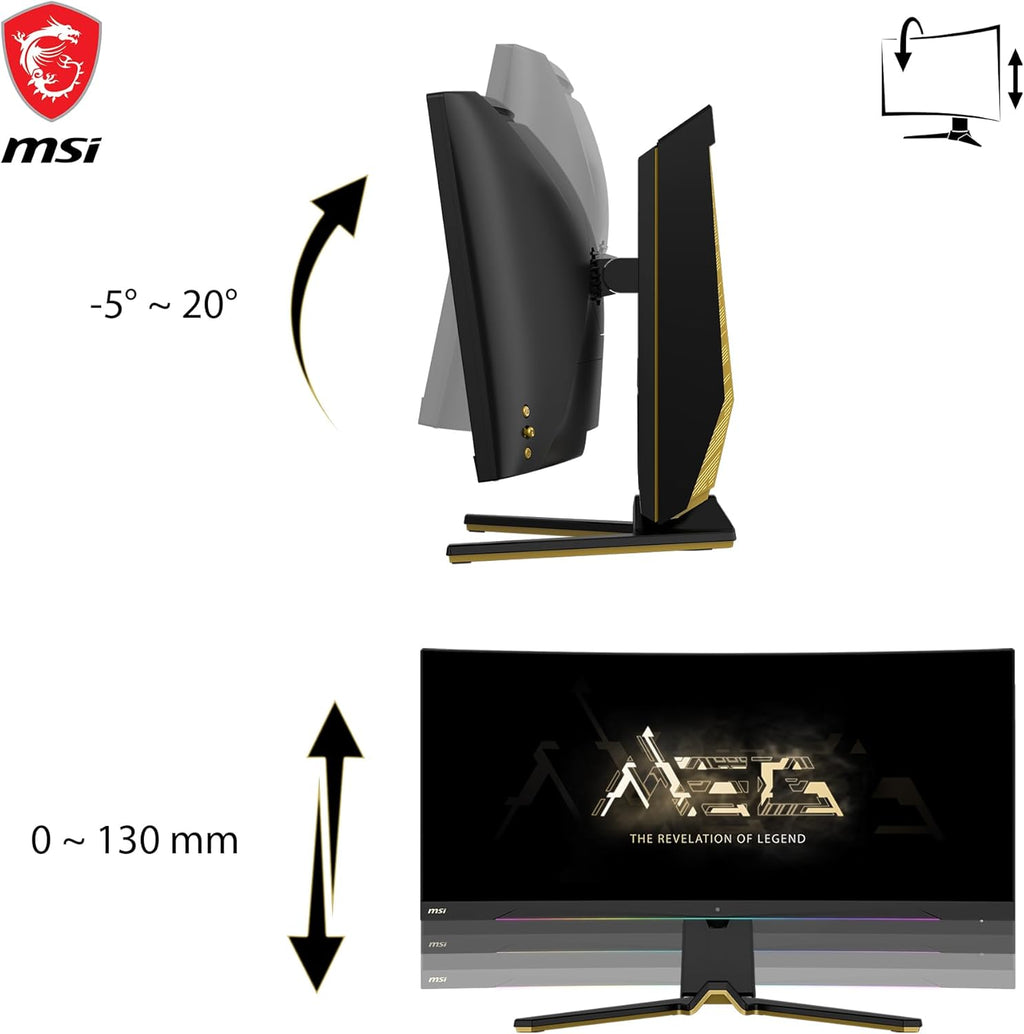 MSI MEG 342C QD OLED 34" Curved Gaming Monitor, UWQHD, 175Hz E274446