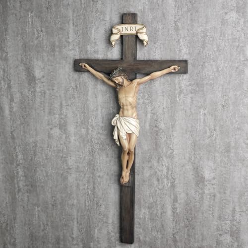BC Catholic Crucifix Wall Cross 24" H Jesus Christ Indoor Home Decor Q2061
