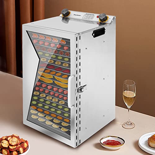 Food Dehydrator 18-Tray Commercial Dryer for Jerky, Meat, Fruit & Vegetables Q579203