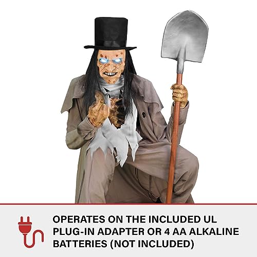 Haunted Hill Farm Soul Sucker Demon Reaper with Child by Tekky, Motion-Activated Halloween Animatronic Q202293