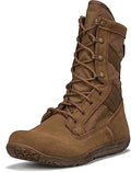 Tactical Research Mini-Mil TR105 8" Tactical Boots for Men - Minimalist Army/Air Force OCP ACU Coyote Brown Leather with Low Drop and Slip-Resistant Vibram Tarsus Outsole