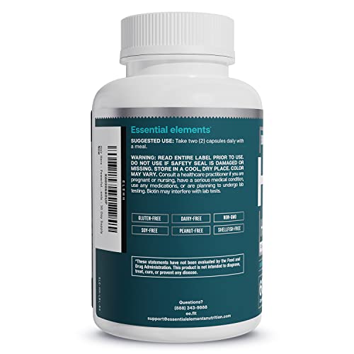 Essential Elements Hair Hero Hair Supplement with 5000 mcg Biotin V7945