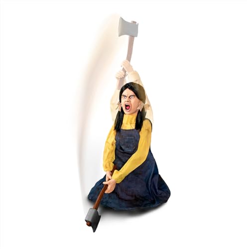 Haunted Hill Farm 5.9 ft Animatronic Lurching Woman by Tekky S393