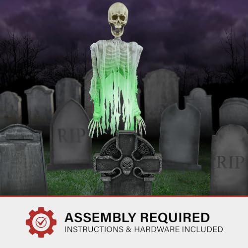 Haunted Hill Farm Soul Sucker Demon Reaper with Child by Tekky, Motion-Activated Halloween Animatronic Q202293