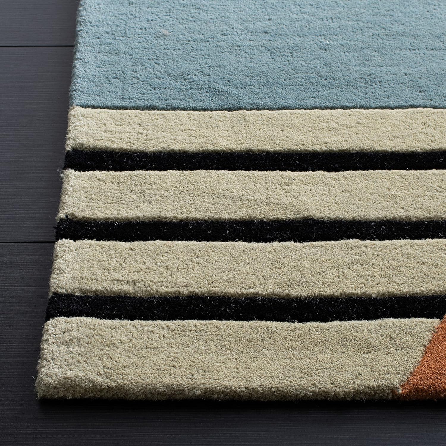SAFAVIEH Rodeo Drive Collection Runner Rug - 2'6" x 10', Gold, Handmade Wool K1082