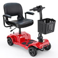 ENGWE Folding 4 Wheel Mobility Scooter,15 Mile Long Range, 250W Electric Powered Mobile Wheelchair for Seniors Adult with Detachable Basket, Front Light (Blue, Large Cushion)