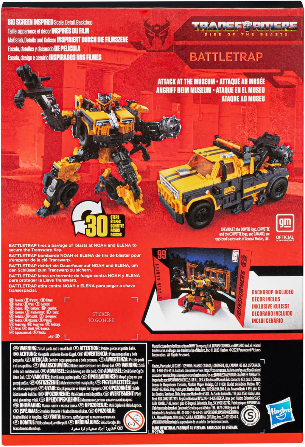 Transformers Studio Series Voyager Class 99 Battletrap Action Figure, 6.5-inch L412