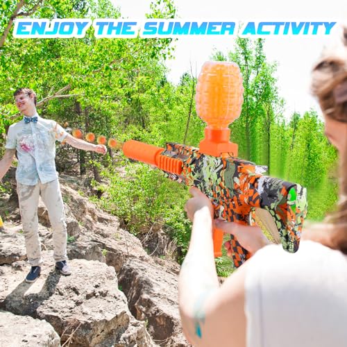 2 Pack Gel Splatter Blasters, Electric Auto Splatter Ball Toy for Ages 12+ M1927