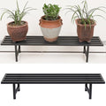 1 Tier Metal Plant Stand, 45.4" L x 8.66" W x 7.9" H, 220 LB Capacity, Heavy Duty Plant Bench for Home Indoor and Outdoor Raised