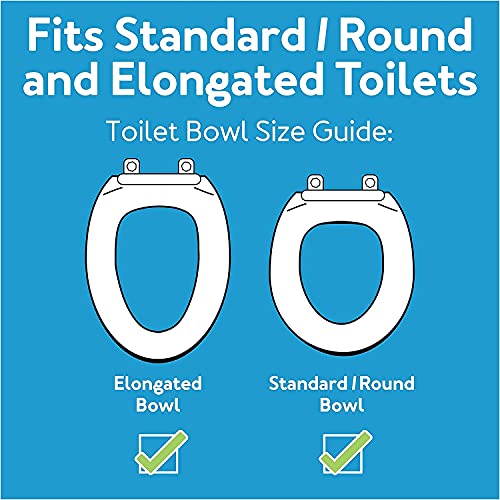 Carex E-Z Lock Raised Toilet Seat with Handles, 5" Riser F88423