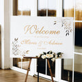 Wooden Wedding Welcome Sign | Custom Poster |Custom Wedding Decor | Personalized Welcome Wedding Sign | Banners And Signs Customize | Wedding & Reception Decorations | Welcome Sign