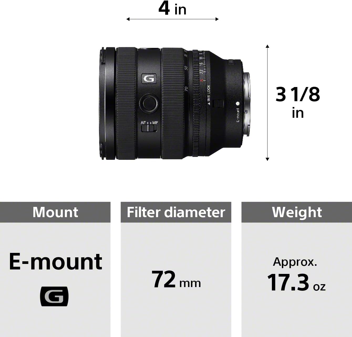 Sony FE 20-70mm f/4 G Lens R78172