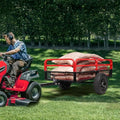 Heavy Duty Steel Dump Cart Utility Trailer 1600LB Capacity for ATV Lawn Tractor B543