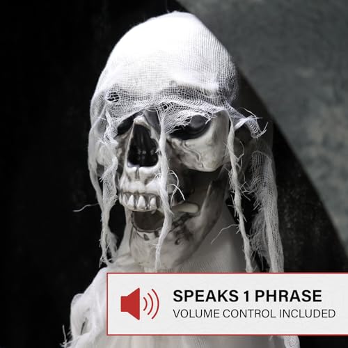 Haunted Hill Farm Soul Sucker Demon Reaper with Child by Tekky, Motion-Activated Halloween Animatronic Q202293