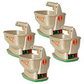 Scotts Wizz Spreader for Grass Seed, Fertilizer, Salt and Ice Melt, Handheld Spreader Holds up to 2,500 sq. ft. of Product, Brown