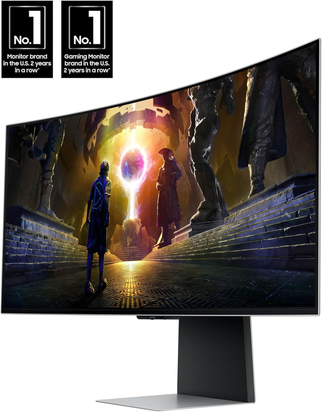 SAMSUNG 34" Odyssey G85SD QD-OLED Ultra WQHD Curved Gaming Monitor, 175Hz T1676