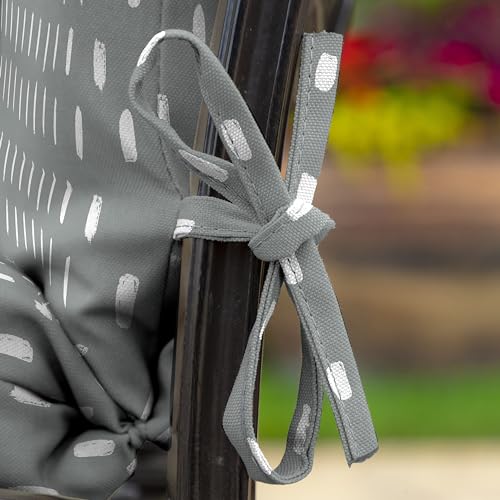 ARDEN Outdoor Dining Chair Cushion 20 x 20 in Weather-Proof Fade Resistant Sapphire Blue J523
