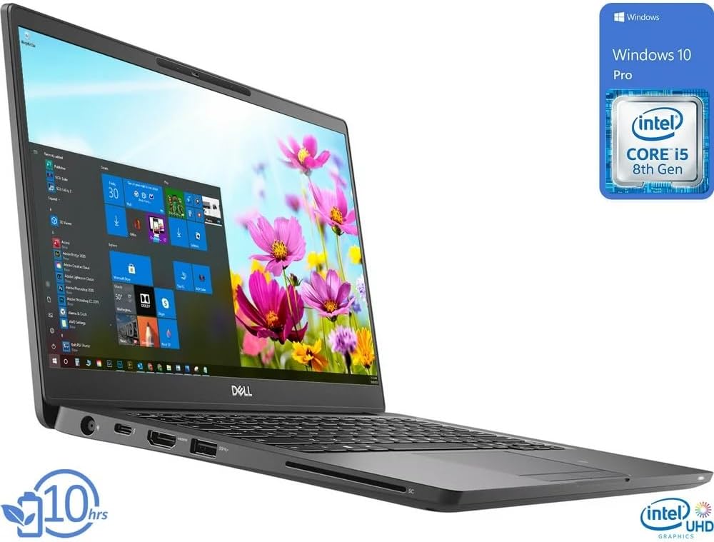 Dell Latitude 7300 Laptop 13.3" FHD, i7-8665U, 16GB RAM, 512GB SSD, Windows 10 Pro (Renewed) V856
