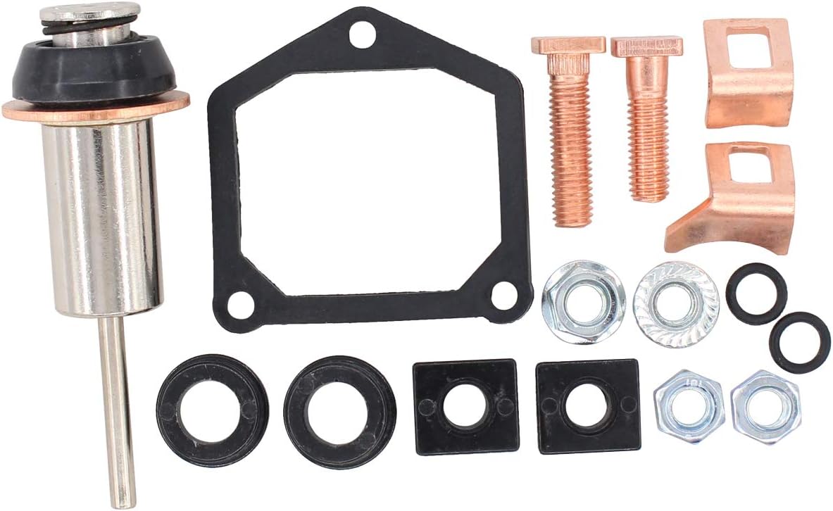 MOTOKU Starter Solenoid Rebuild Repair kit Plunger Spring Contact for Dyna Electra Glide Fatboy Heritage Softail Springer Road King Big Twin Sportster 1200 883